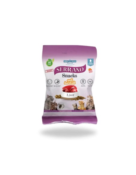 Snack para gatos SERRANO sabor hígado 50 gr.